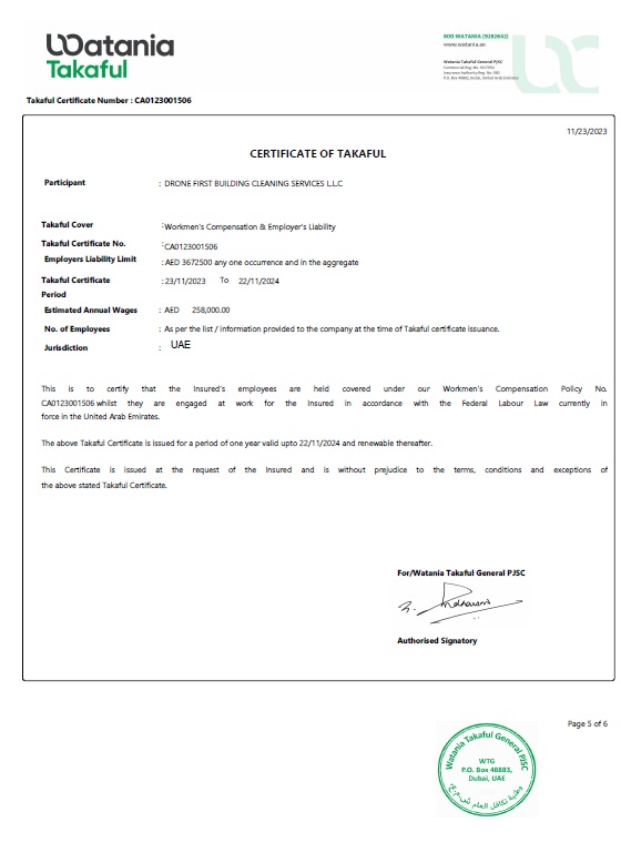 CERTIFICATE OF TAKAFUL1