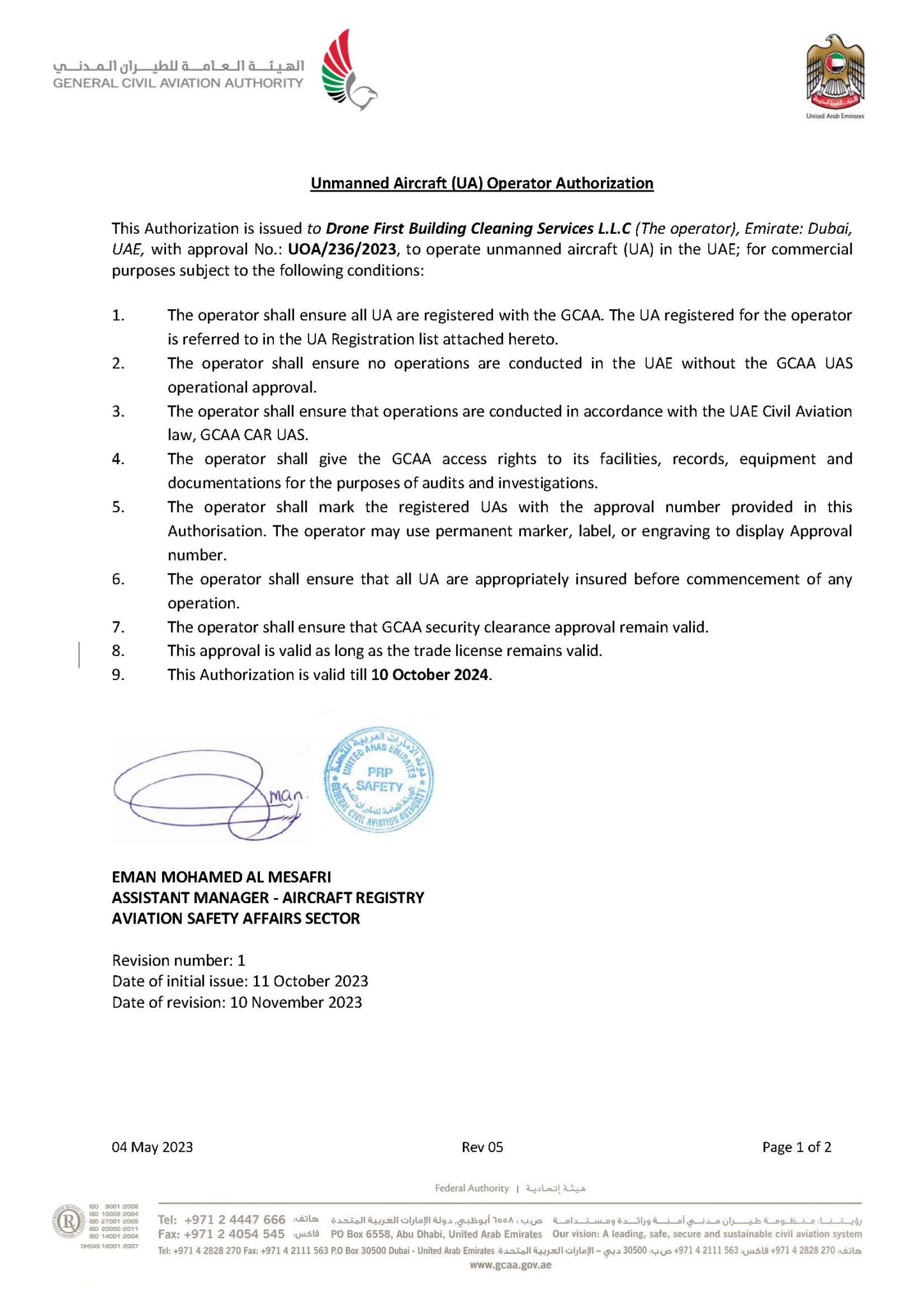 Drone Registration GCAA