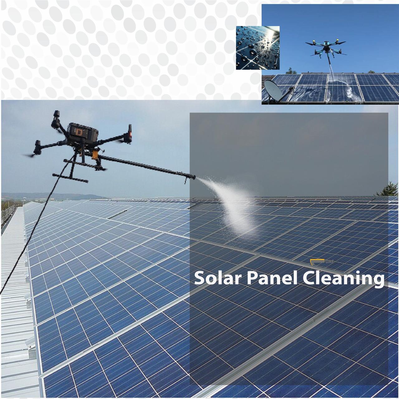 Drone Solar Panel Cleaning UAE