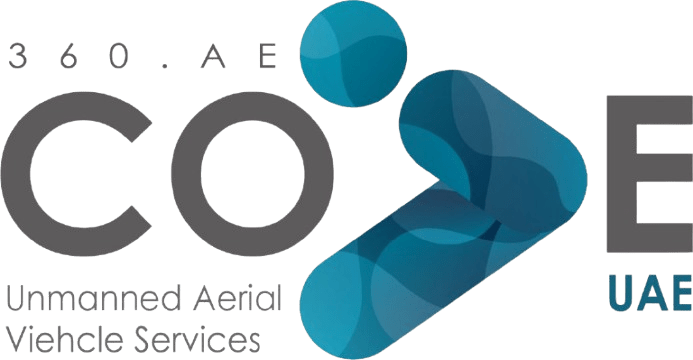 Drone cleaning high-rise building facades in Dubai.